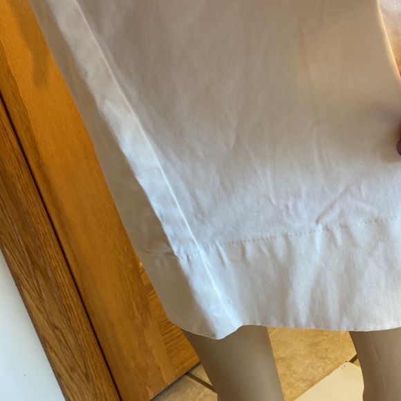 Prologue- white natural waist, wide leg crop pants with side pockets. - Picture 6 of 14